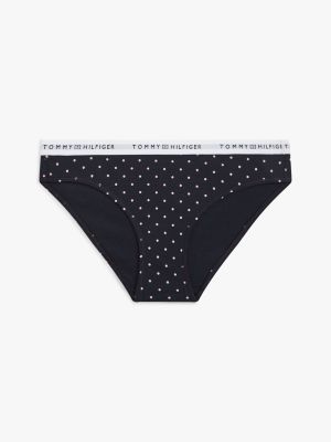 beige print repeat logo waistband briefs for women tommy hilfiger