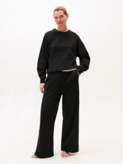 Essential Terry Lounge Sweatshirt — Black 3