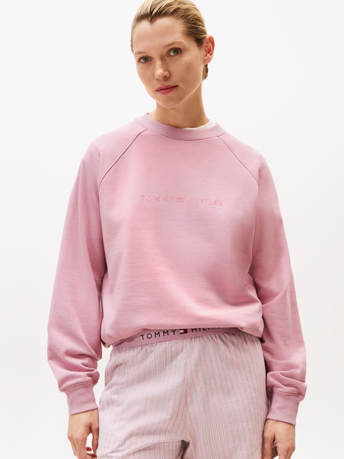 Essential Terry Lounge Sweatshirt — Pink