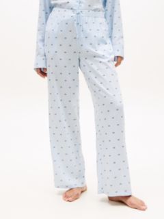 Essential Relaxed Drawstring Pyjama Bottoms — Blue 2