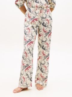 Essential Relaxed Drawstring Pyjama Bottoms — Beige 2