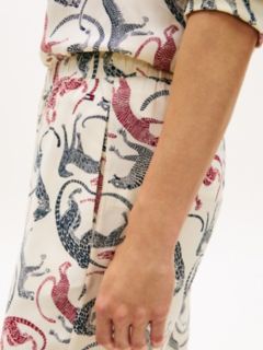 Essential Relaxed Drawstring Pyjama Bottoms — Beige 3