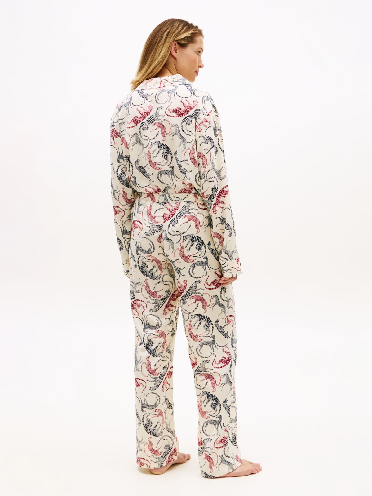 Essential Relaxed Drawstring Pyjama Bottoms — Beige