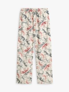 Essential Relaxed Drawstring Pyjama Bottoms — Beige 5