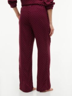 Essential Relaxed Drawstring Pyjama Bottoms — Red 4
