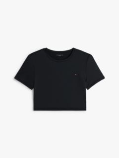 Essential Microfibre Lounge Crop Top — Black 5