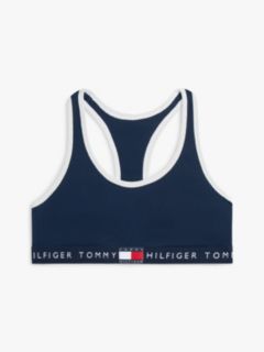 Heritage Logo Ribbed Racerback Bralette — Blue 5