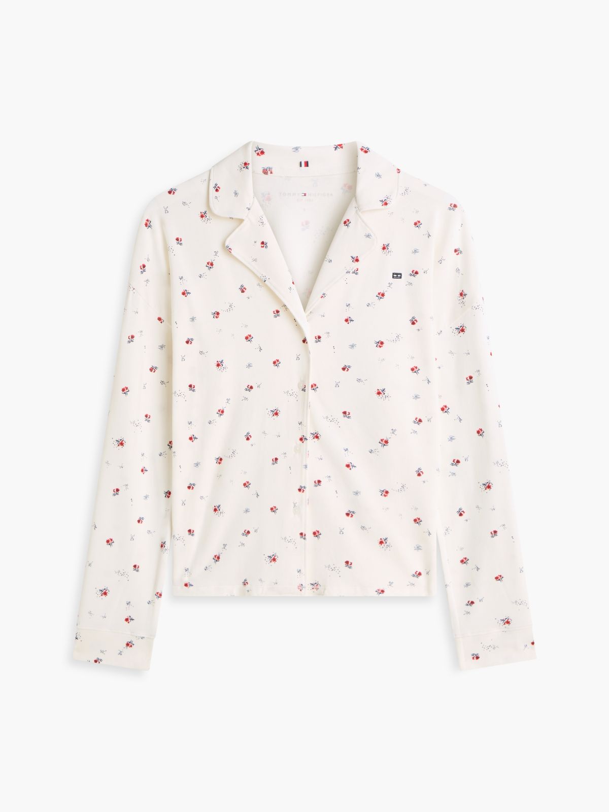 Essential Print Pyjama Shirt — Beige