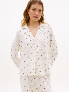 Essential Print Pyjama Shirt — Beige 1