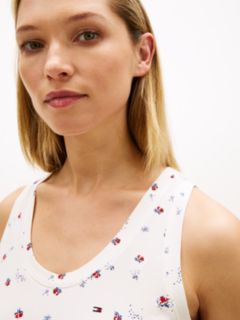 Essential Print Pyjama Tank Top — Beige 2