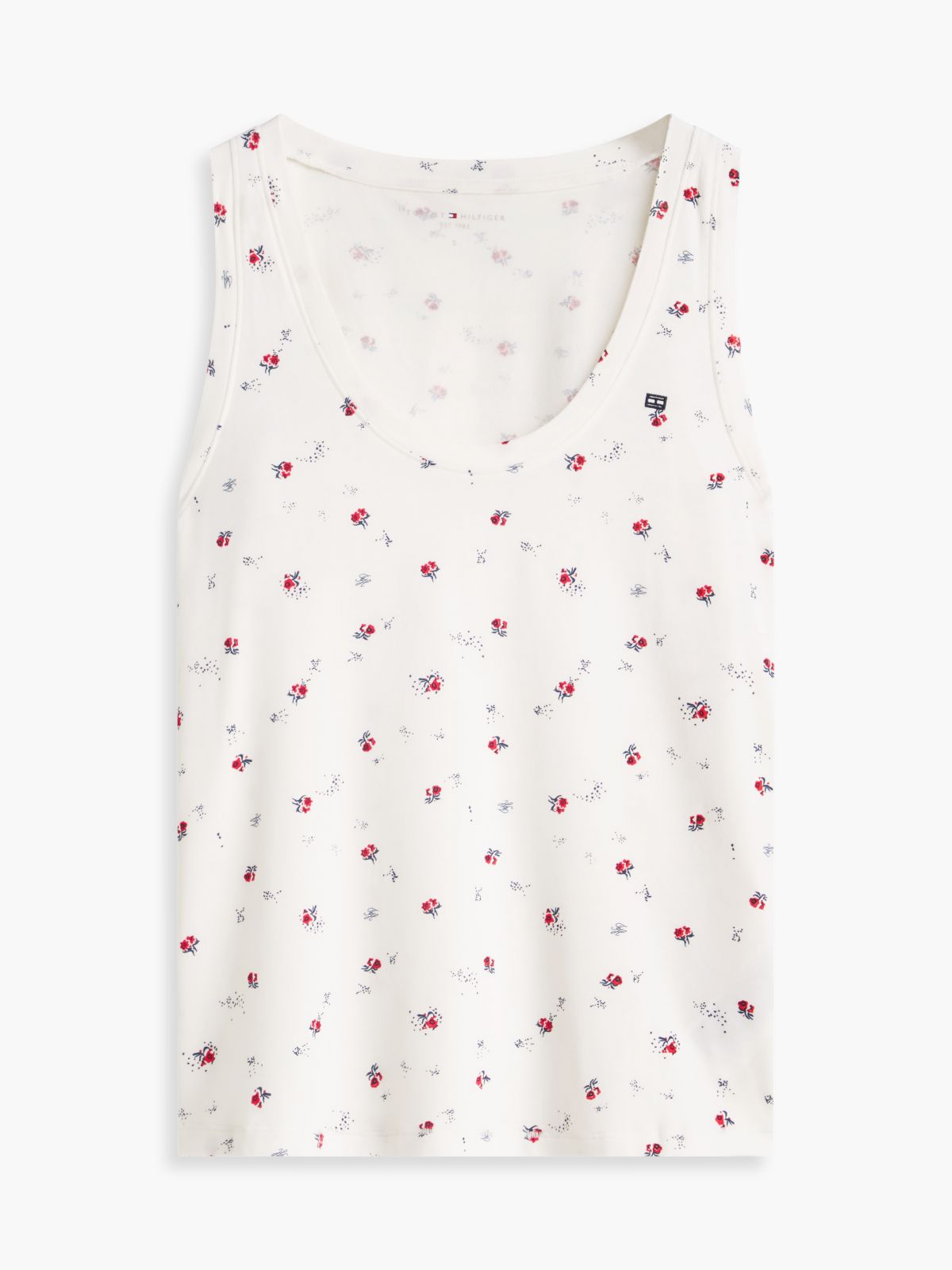 Essential Print Pyjama Tank Top — Beige