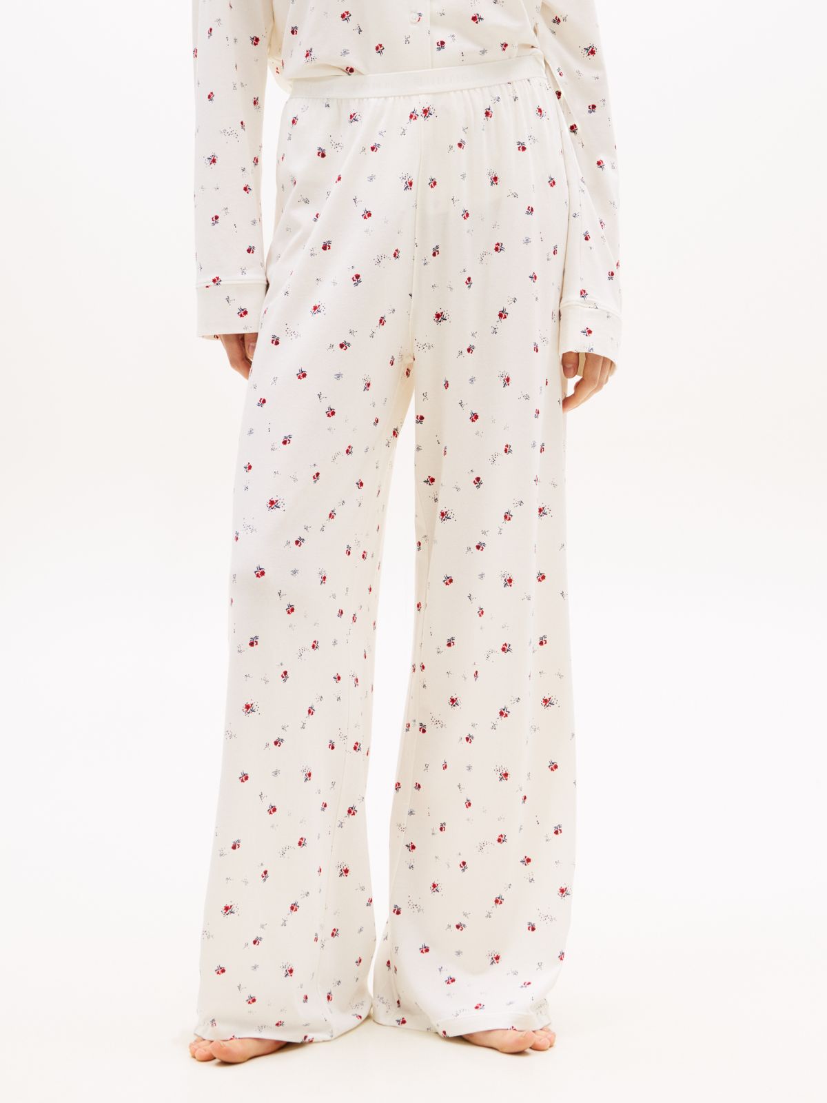 Essential Print Pyjama Bottoms — Beige