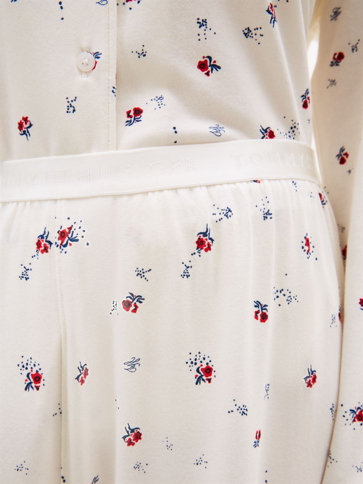 Essential Print Pyjama Bottoms — Beige