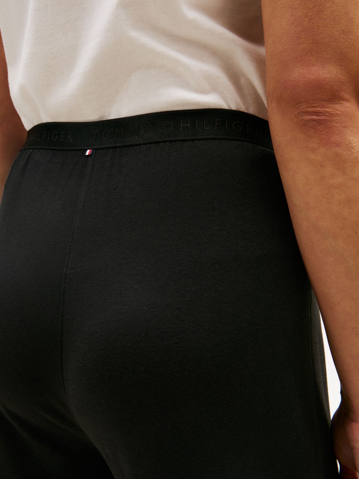 Essential Print Pyjama Bottoms — Black