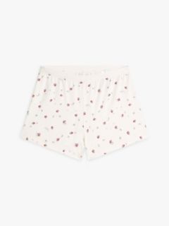 Essential Print Pyjama Shorts — Beige 5