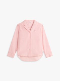 Essential Seersucker Pyjama Shirt — Red 5