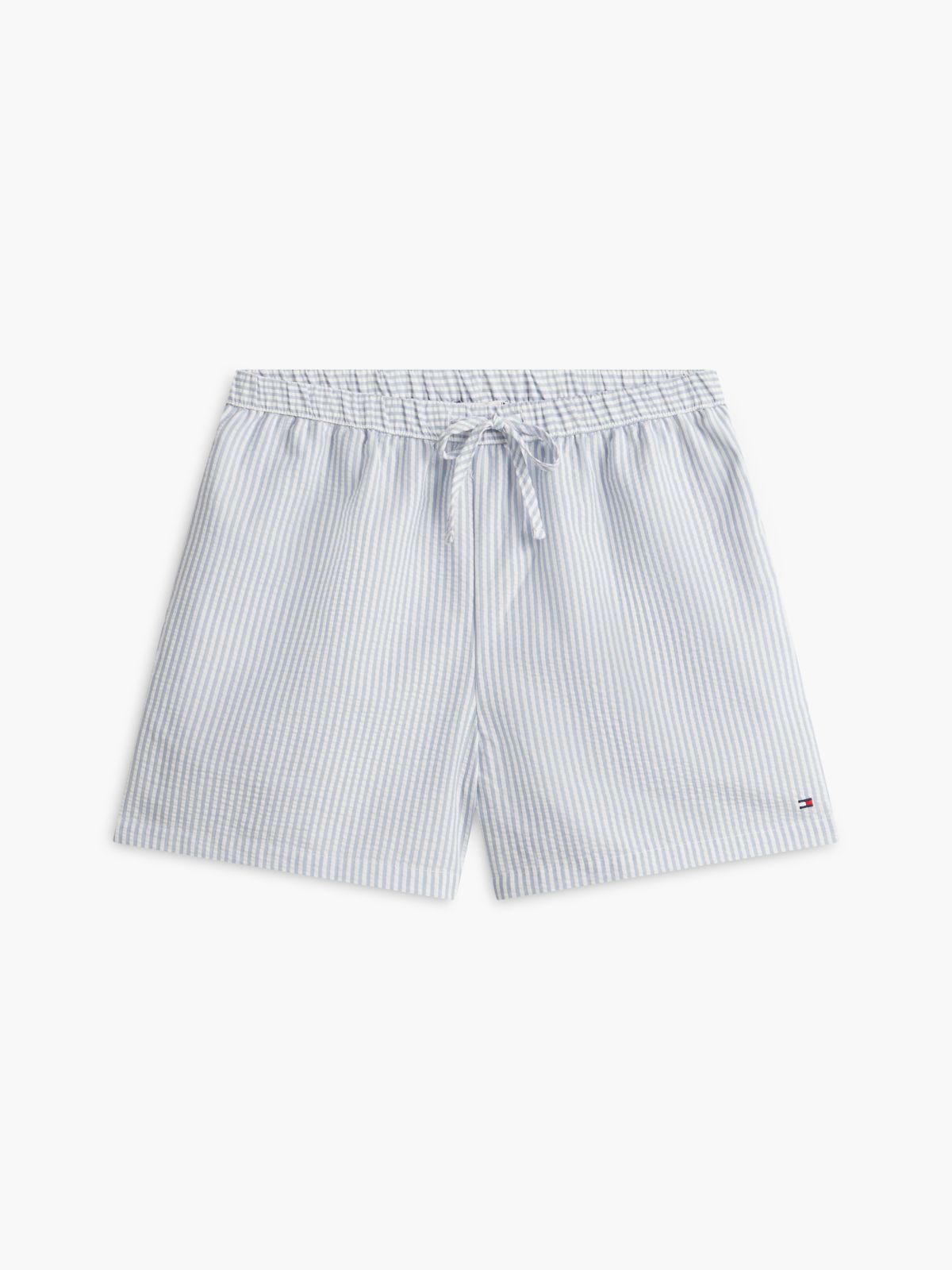 Essential Seersucker T-Shirt And Shorts Pyjama Set — Beige