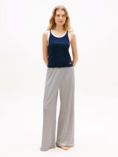Heritage Ribbed Racerback Lounge Tank Top — Blue 3