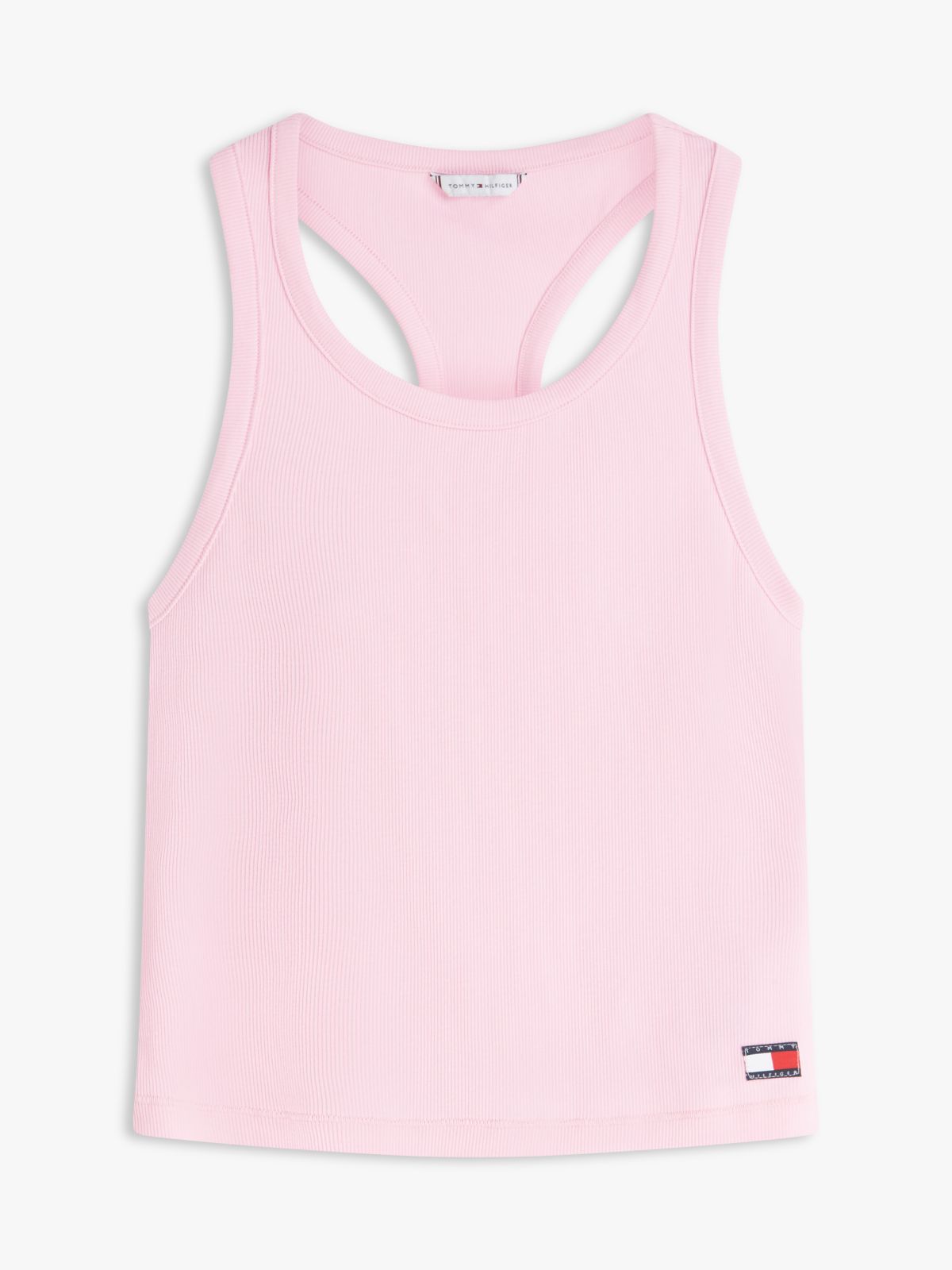 Heritage Ribbed Racerback Lounge Tank Top — Pink