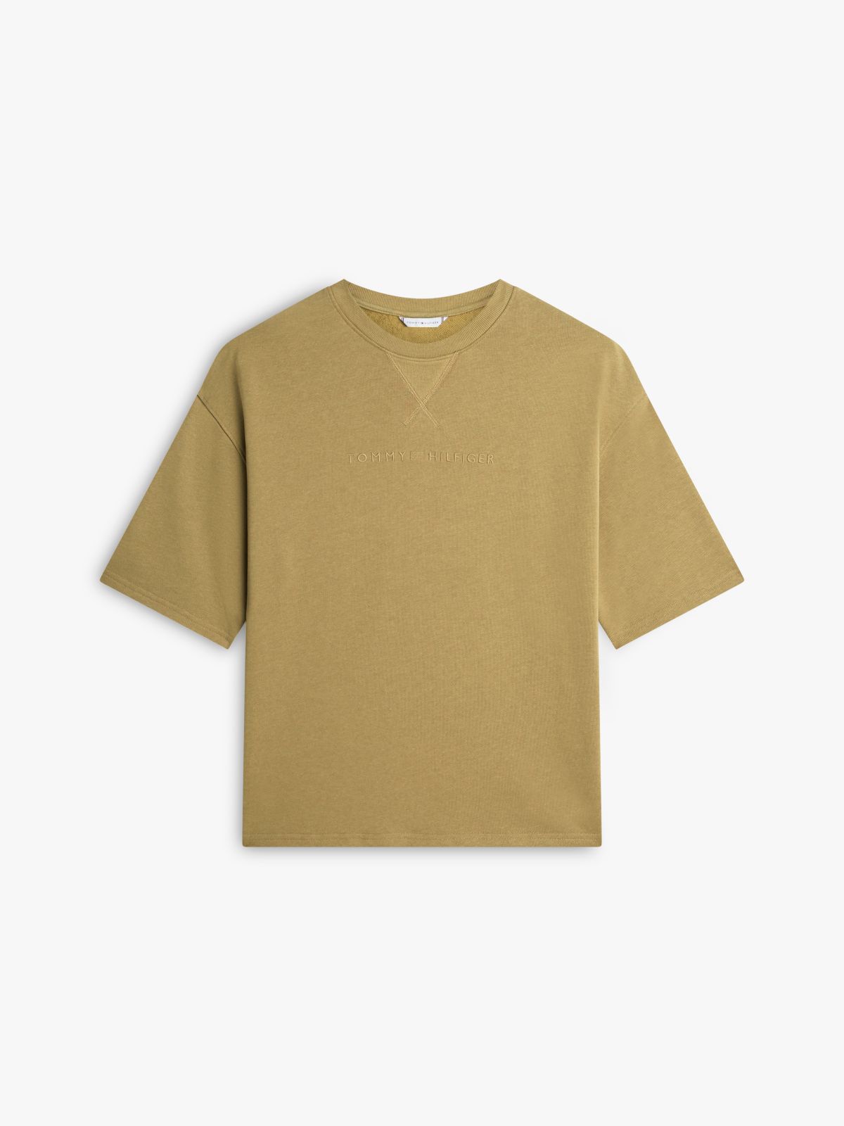 Essential Logo Embroidery Lounge T-Shirt — Brown