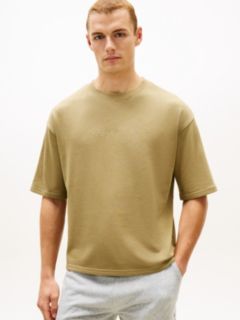 Essential Logo Embroidery Lounge T-Shirt — Brown 1