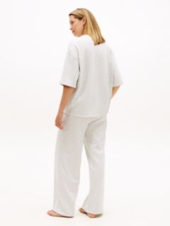 Essential Logo Embroidery Lounge T-Shirt — Grey 4