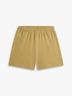 Essential Logo Embroidery Lounge Shorts — Brown 5
