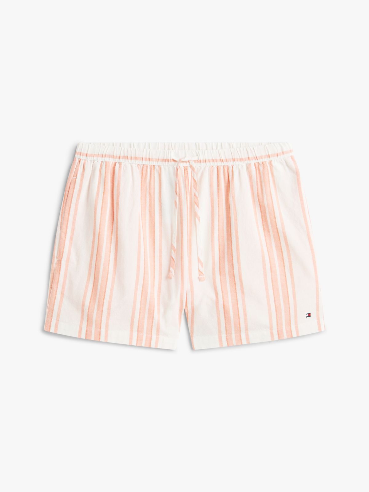 Essential Shorts Pyjama Set With Linen — Orange