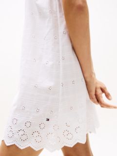 Essential Broderie Anglaise Cami Nightdress — White 3
