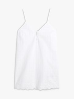 Essential Broderie Anglaise Cami Nightdress — White 5