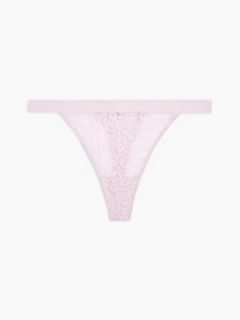 Leopard Lace Thong — Pink 5
