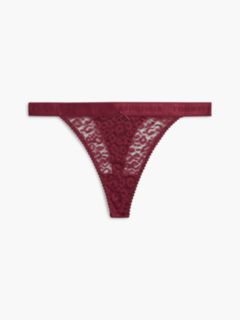 Leopard Lace Thong — Red 5