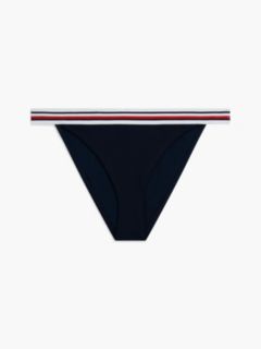 Global Stripe Cheeky Bikini Bottoms — Blue 5