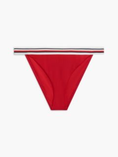 Global Stripe Cheeky Bikini Bottoms — Orange 5