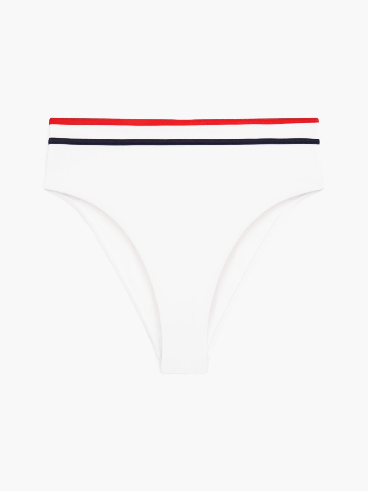 High Rise Cheeky Bikini Bottoms — White