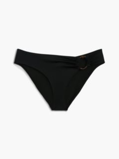 Tortoiseshell Ring Slim Bikini Bottoms — Black 5