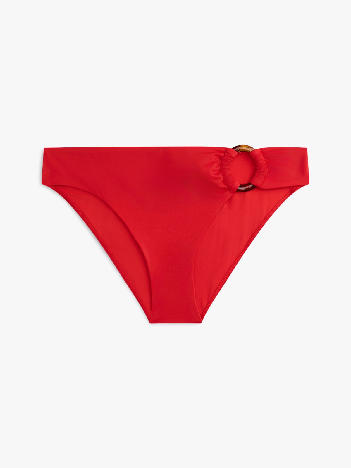 Tortoiseshell Ring Slim Bikini Bottoms — Orange