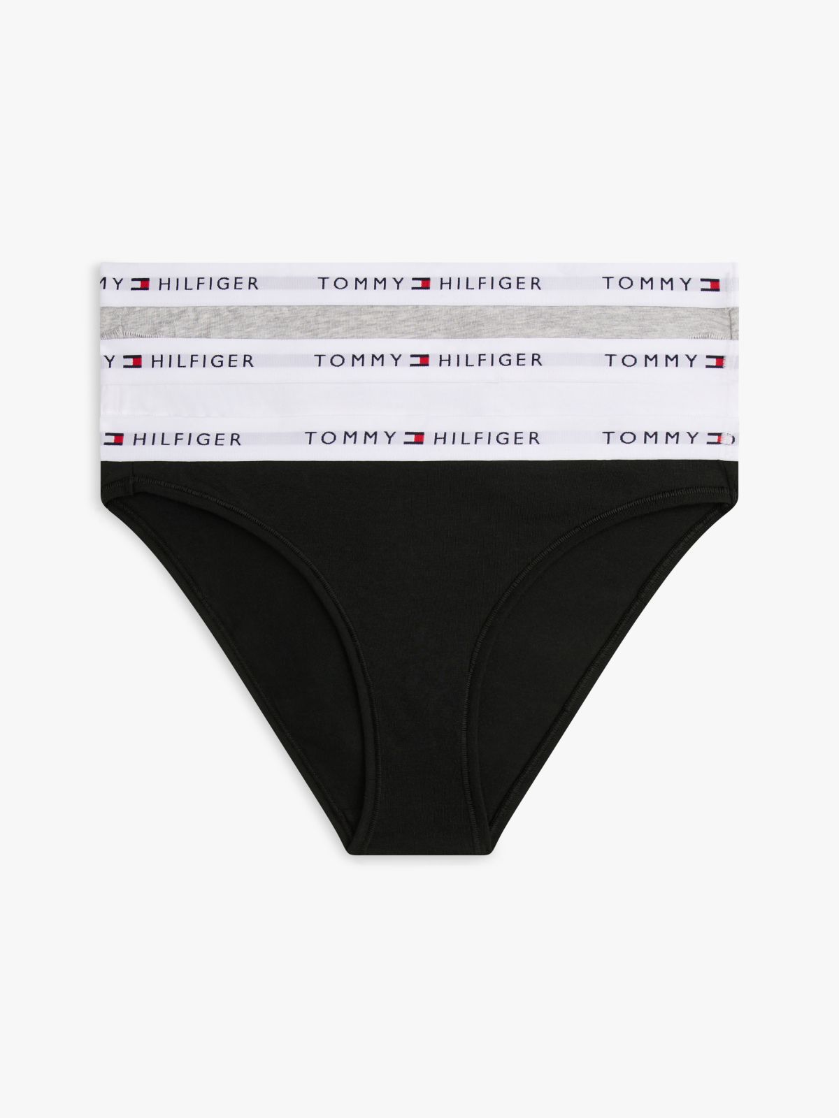 Essential 3-Pack Repeat Logo Waistband Briefs — Brown