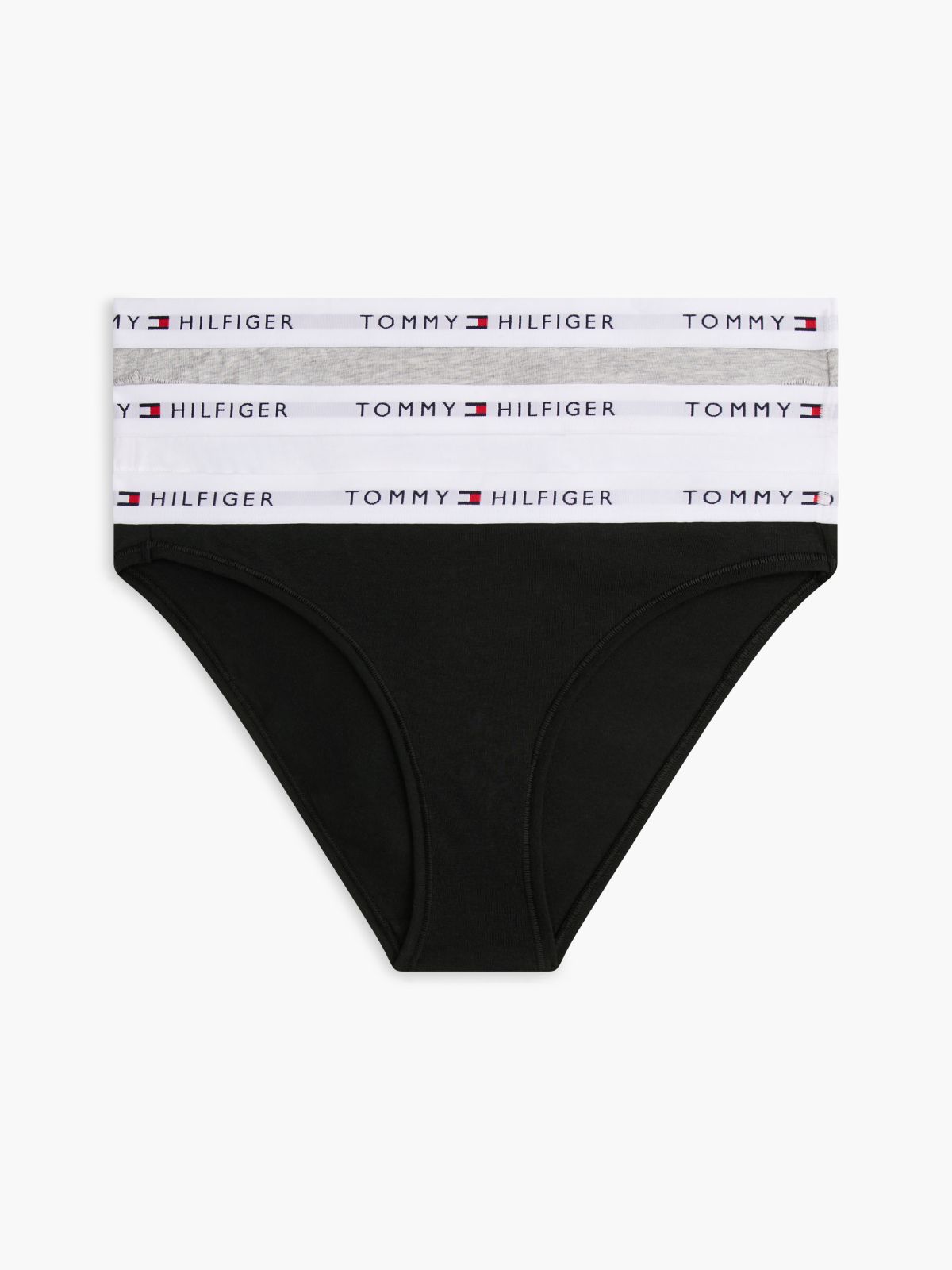 Essential 3-Pack Repeat Logo Waistband Briefs — Brown