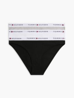 Essential 3-Pack Repeat Logo Waistband Briefs — Brown 1