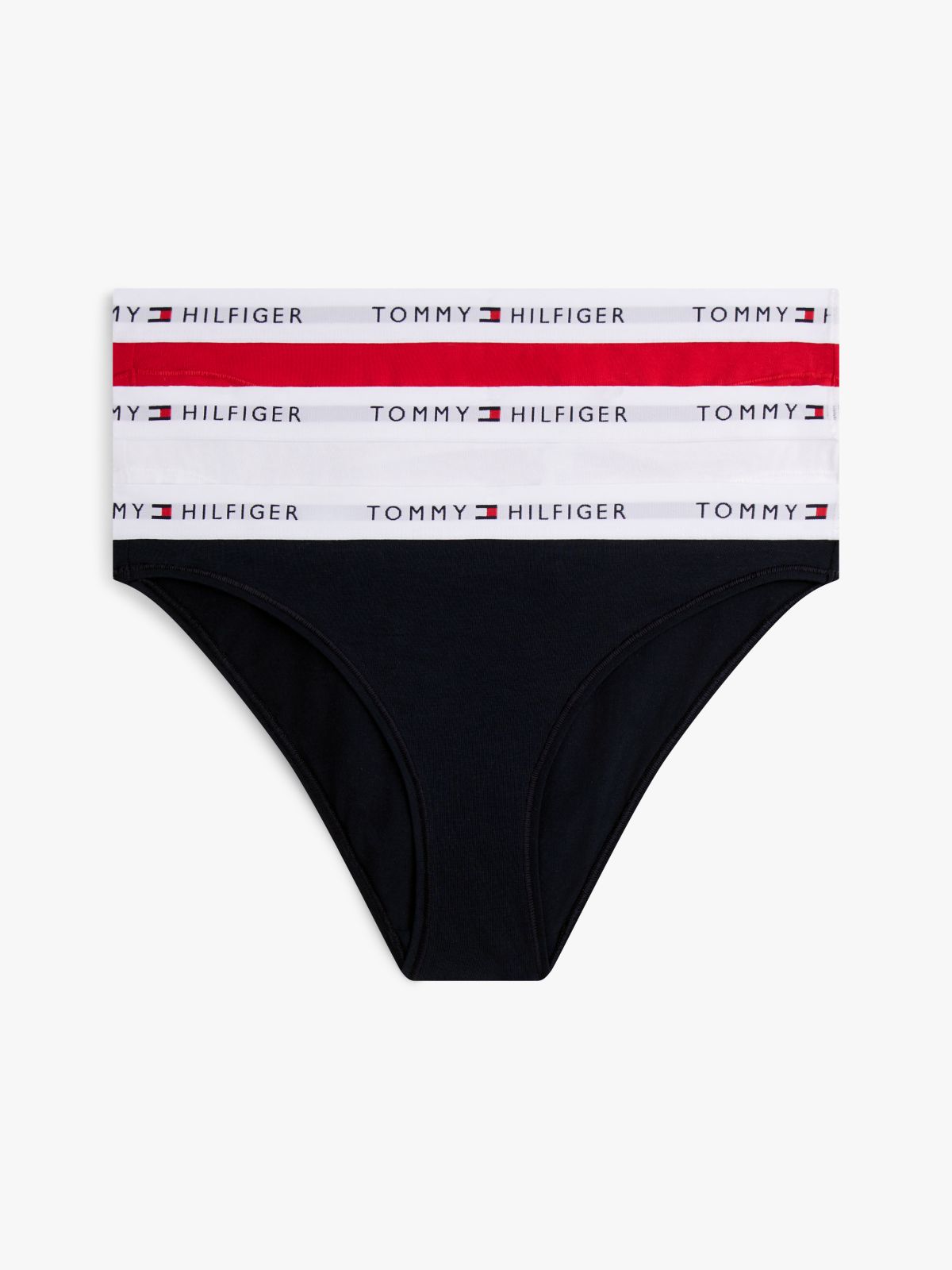 Essential 3-Pack Repeat Logo Waistband Briefs — White
