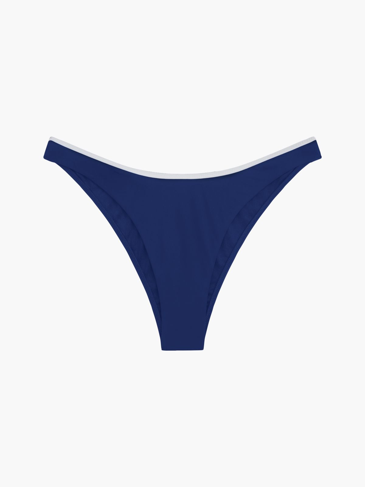Essential High-Cut Cheeky Bikini Bottoms — Blue