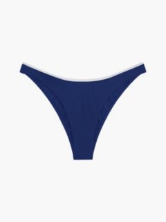 Essential High-Cut Cheeky Bikini Bottoms — Blue 5
