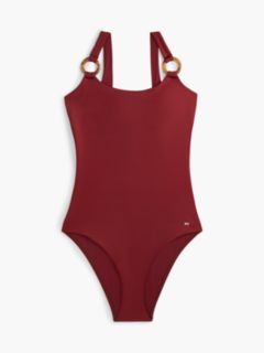 Flag Scoop Back Swimsuit — Red 5