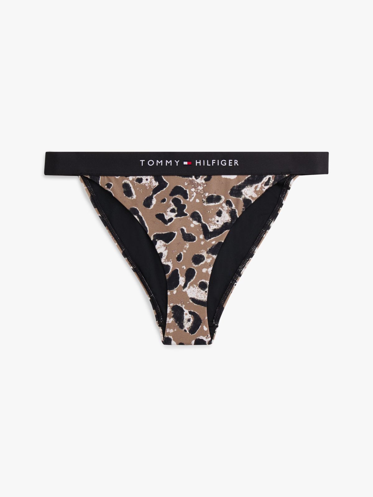 Original Print Cheeky Bikini Bottoms — Beige