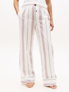 Heritage Stripe Poplin Pyjama Bottoms — Red 2