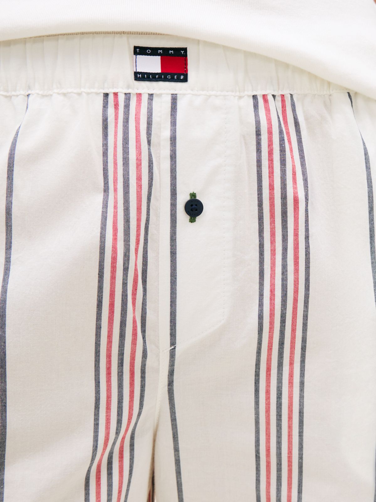 Heritage Stripe Poplin Pyjama Bottoms — Red