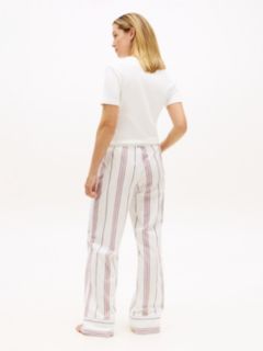 Heritage Stripe Poplin Pyjama Bottoms — Red 4