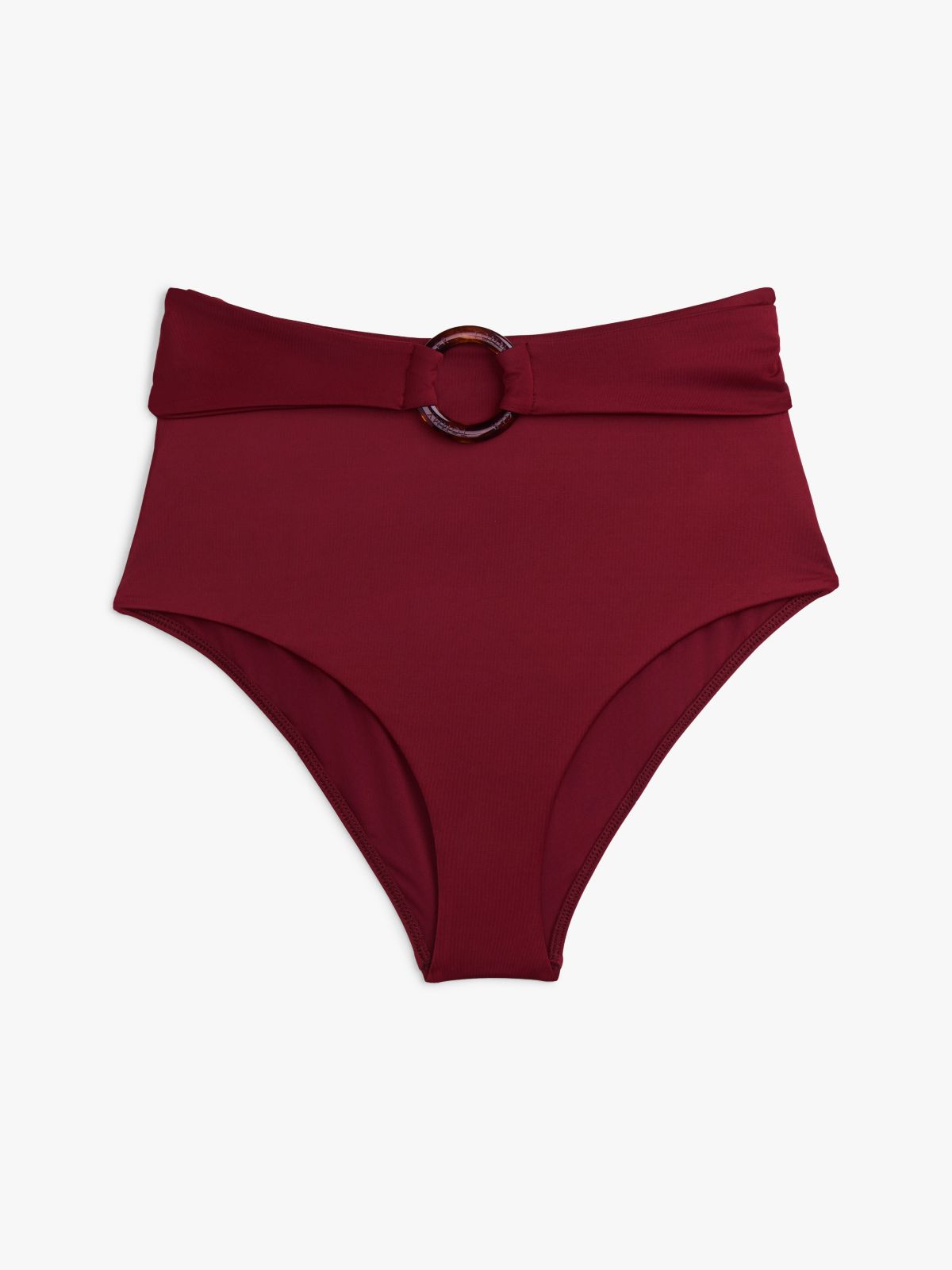 Ring High Rise Classic Bikini Bottoms — Red