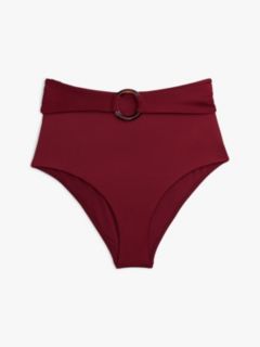 Ring High Rise Classic Bikini Bottoms — Red 5